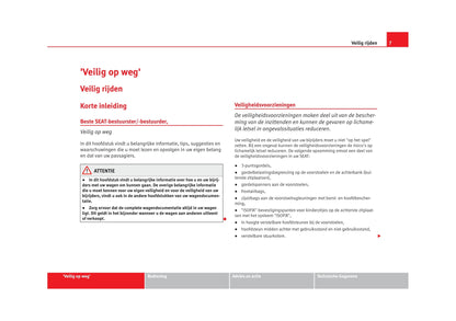 2011-2012 Seat Ibiza SC Owner's Manual | Dutch