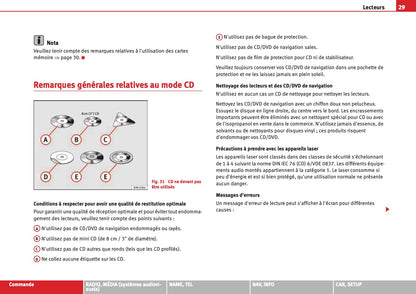 Seat Media System E Guide d'instructions