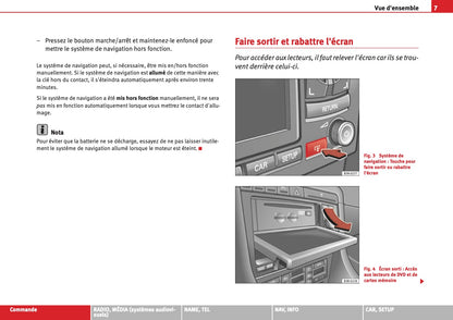 Seat Media System E Guide d'instructions