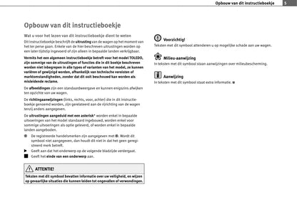 2008-2009 Seat Toledo Owner's Manual | Dutch