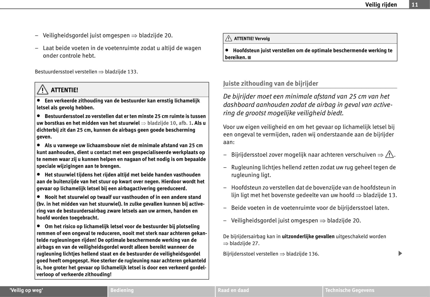 2008-2009 Seat Toledo Owner's Manual | Dutch