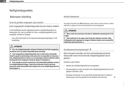 2008-2009 Seat Toledo Owner's Manual | Dutch