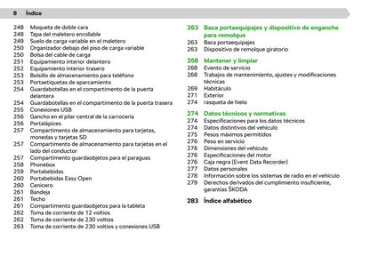 2020-2021 Skoda Enyaq iV Owner's Manual | Spanish