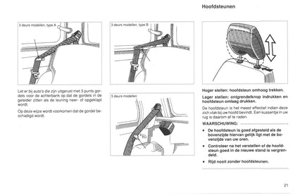 1990-1991 Toyota Starlet Owner's Manual | Dutch