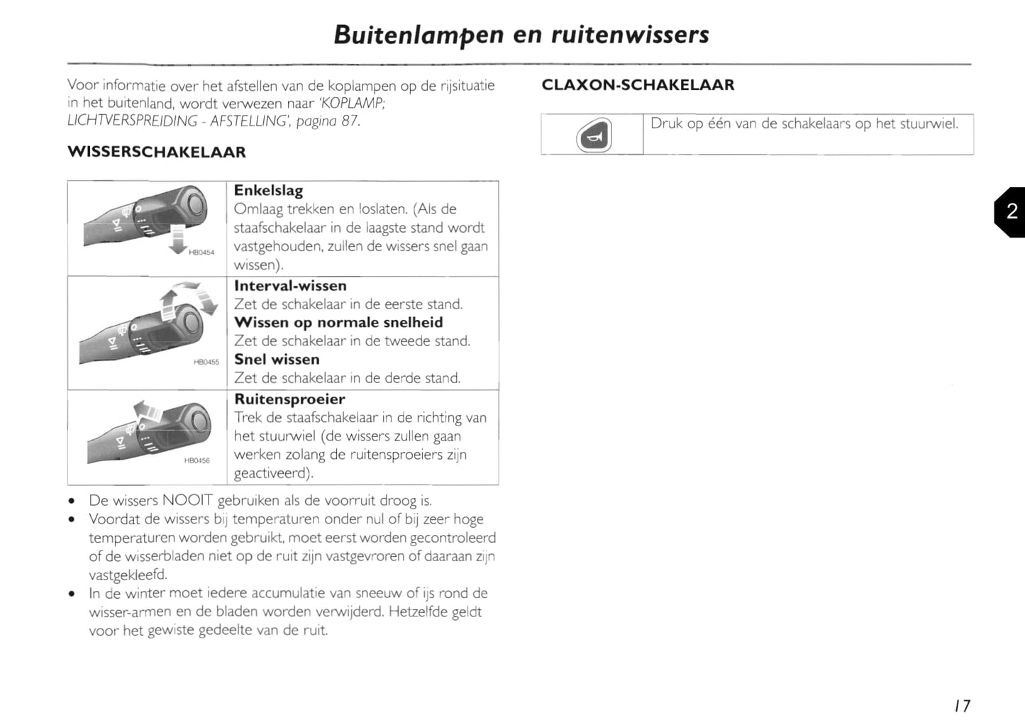 2002-2005 MG TF Bedienungsanleitung | Niederländisch