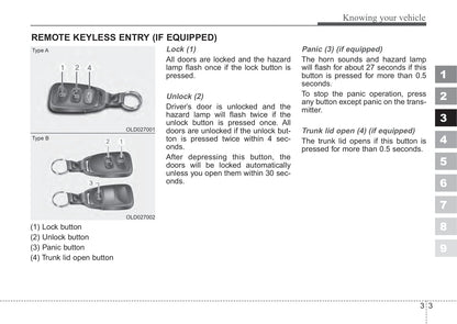 2010 Kia Spectra Owner's Manual | English