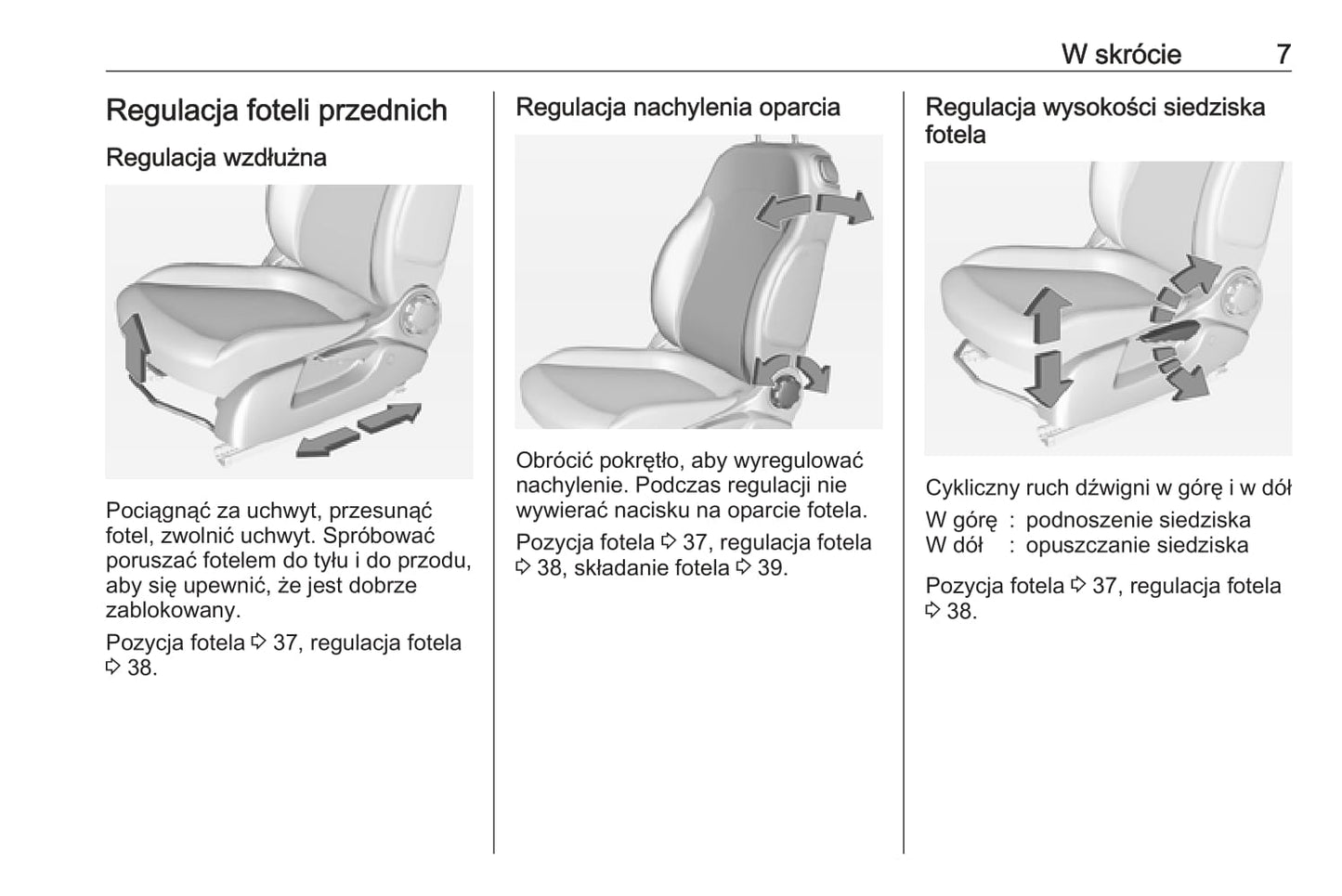 2016 Opel Adam Owner's Manual | Polish