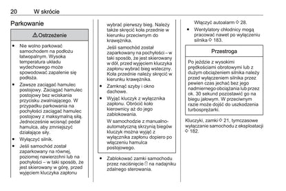 2016 Opel Adam Owner's Manual | Polish