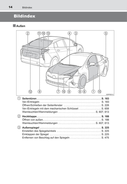 2016-2017 Toyota Prius Bedienungsanleitung | Deutsch