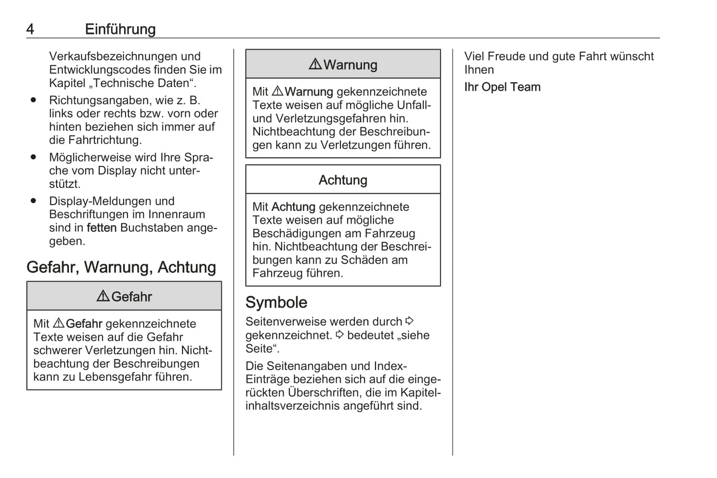 2018-2019 Opel Adam Owner's Manual | German