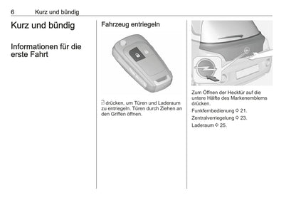 2018-2019 Opel Adam Owner's Manual | German