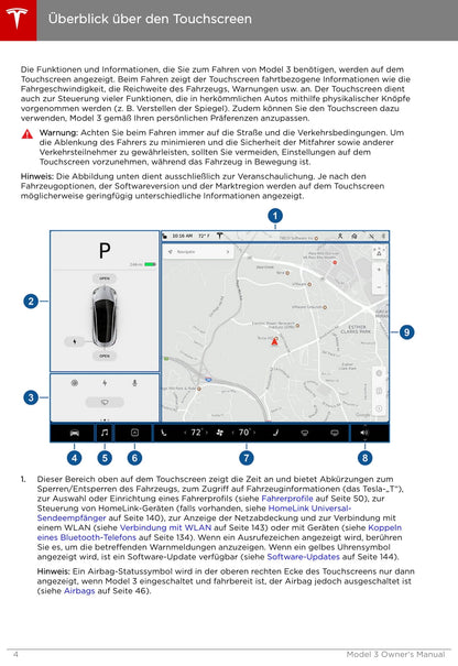 2019 Tesla Model 3 Owner's Manual | German