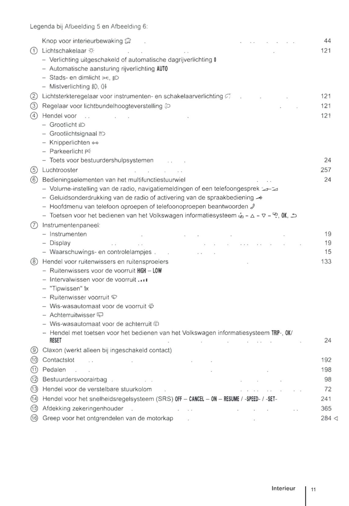 2010-2016 Volkswagen Sharan Owner's Manual | Dutch