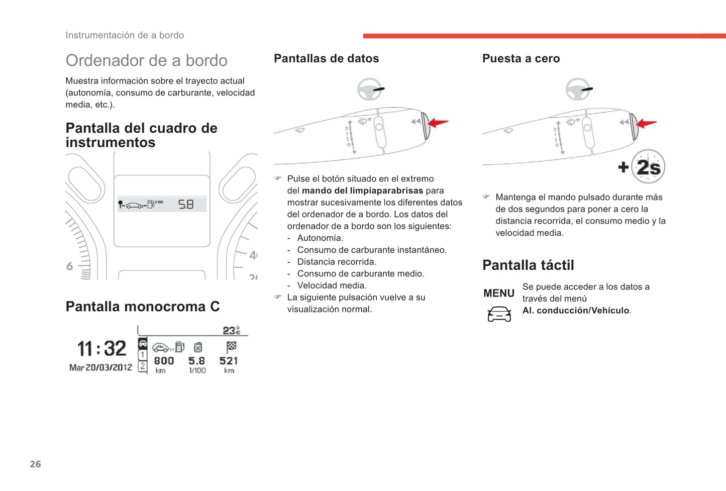 2017-2018 Citroën C-Elysée Owner's Manual | Spanish
