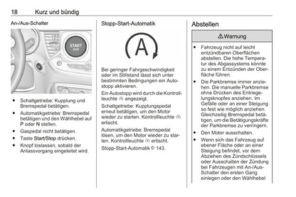 2018 Opel Crossland X Bedienungsanleitung | Deutsch