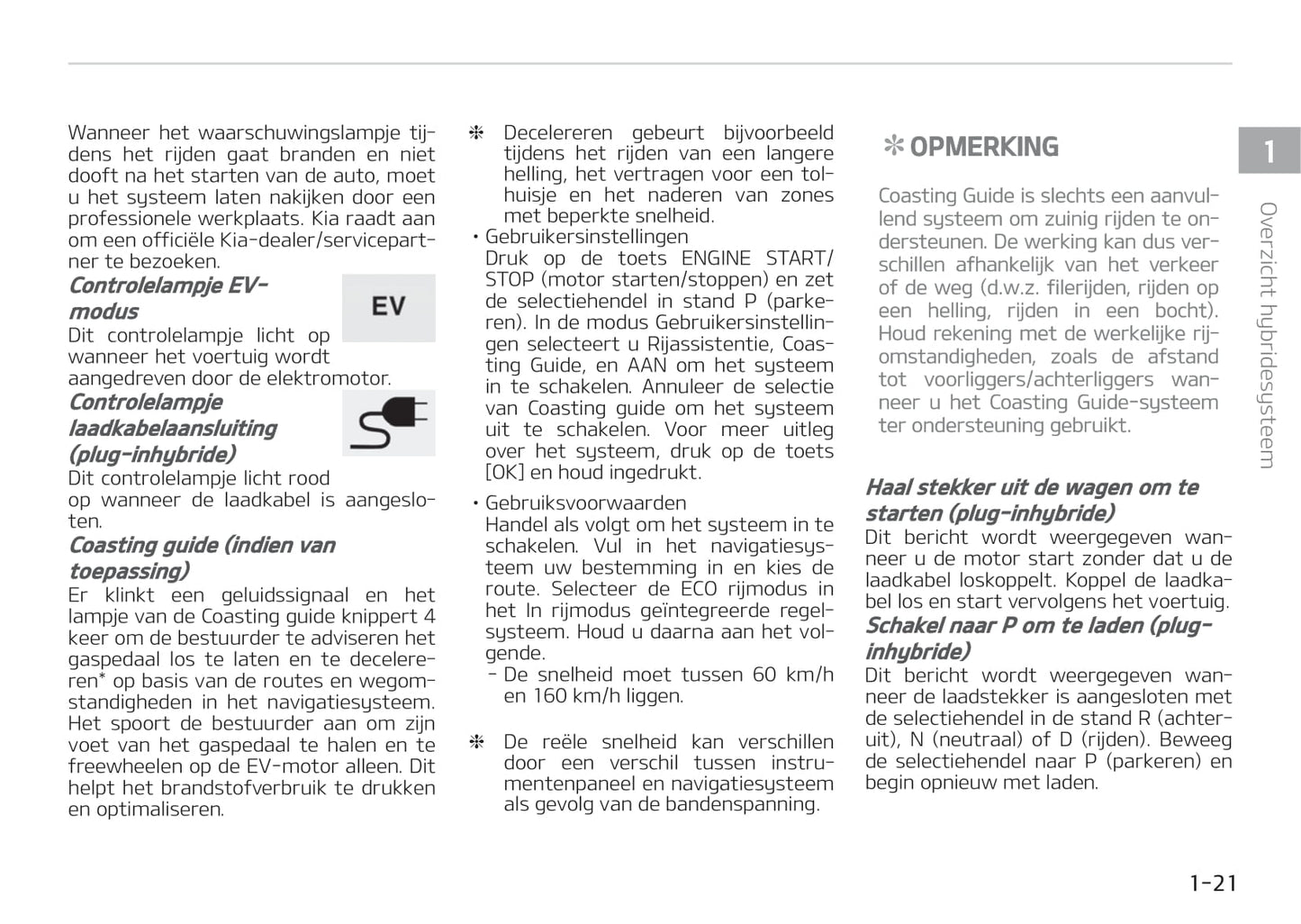 2017-2018 Kia Optima Hybrid Bedienungsanleitung | Niederländisch