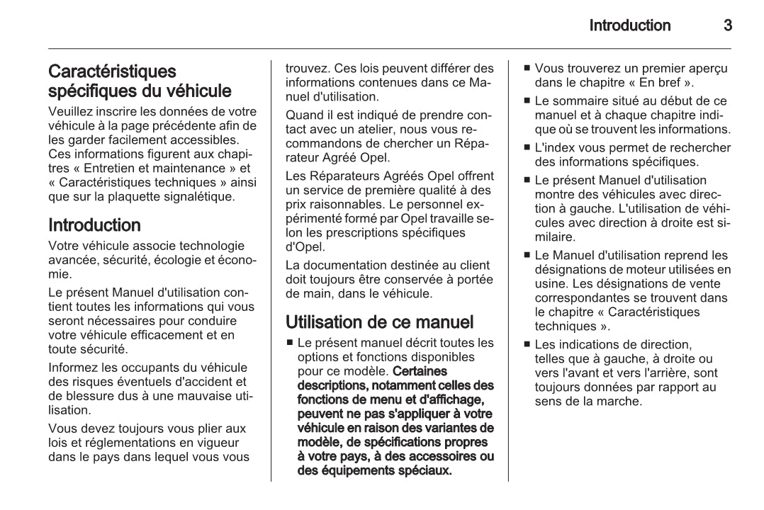 2010-2015 Opel Antara Owner's Manual | French