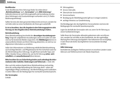 2006-2010 Skoda Roomster Bedienungsanleitung | Deutsch