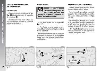 2004-2007 Alfa Romeo 156 GTA Owner's Manual | French