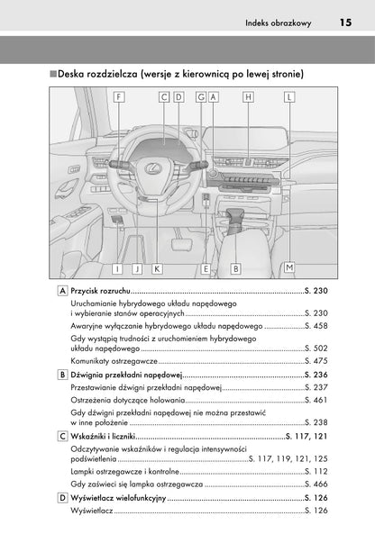 2019 Lexus UX 250h Owner's Manual | Polish