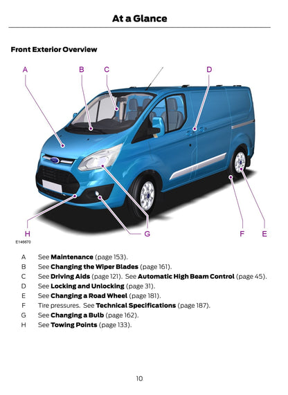 2015-2016 Ford Tourneo Custom / Transit Custom Bedienungsanleitung | Englisch