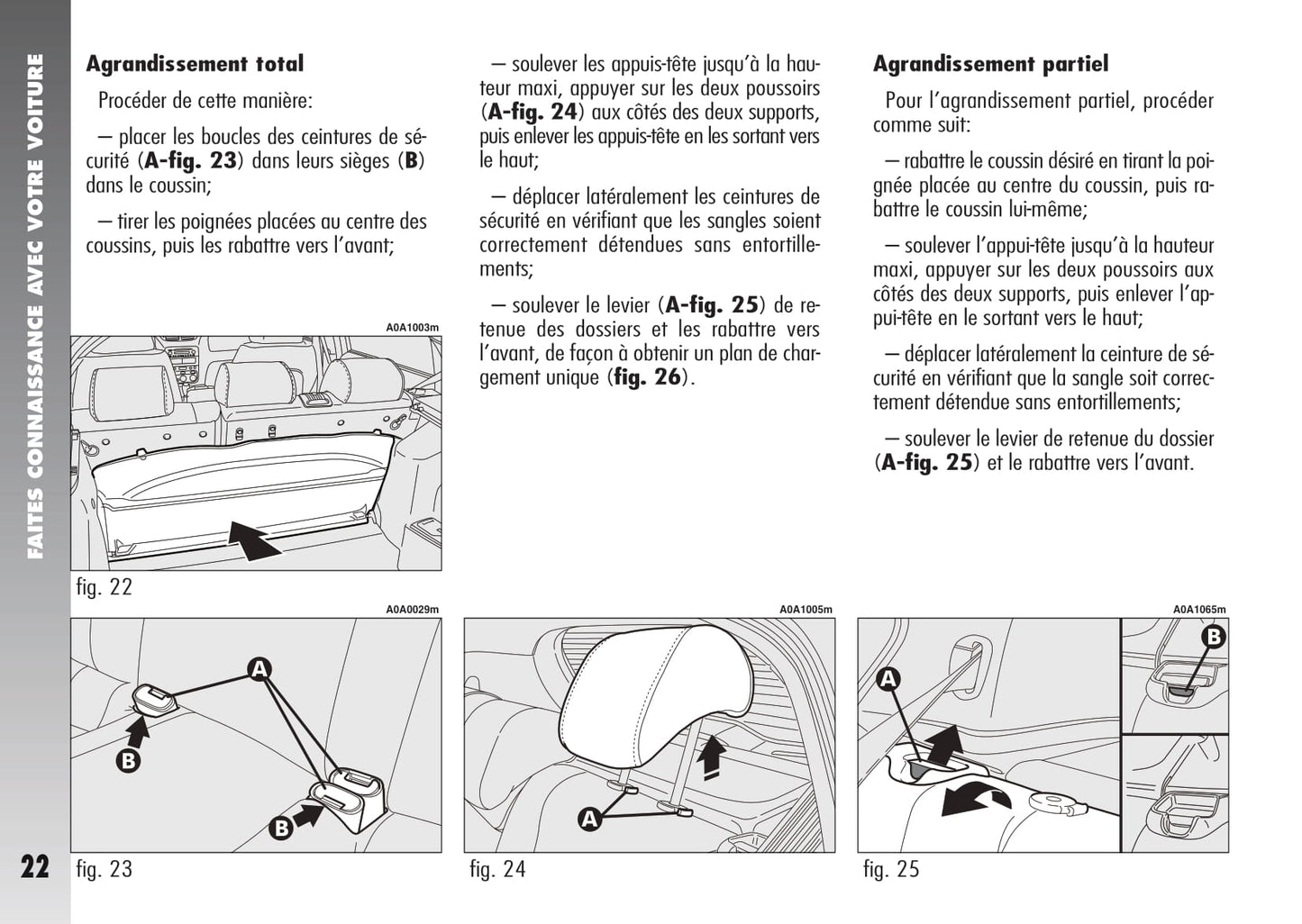 2007-2010 Alfa Romeo 147 Owner's Manual | French