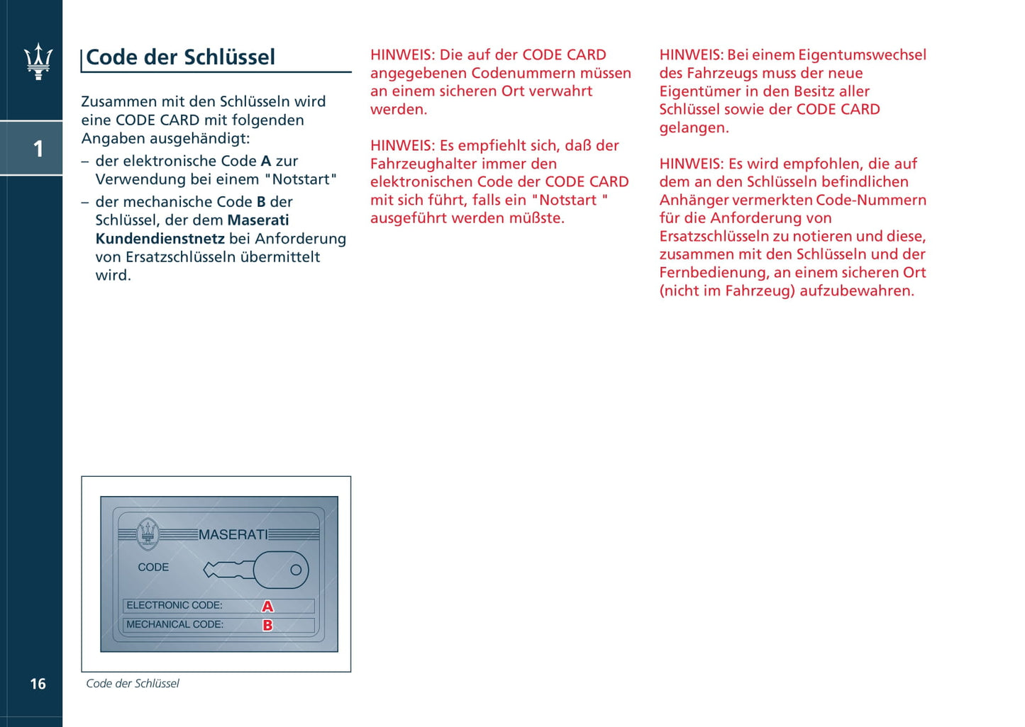 2002-2007 Maserati Coupé Owner's Manual | German