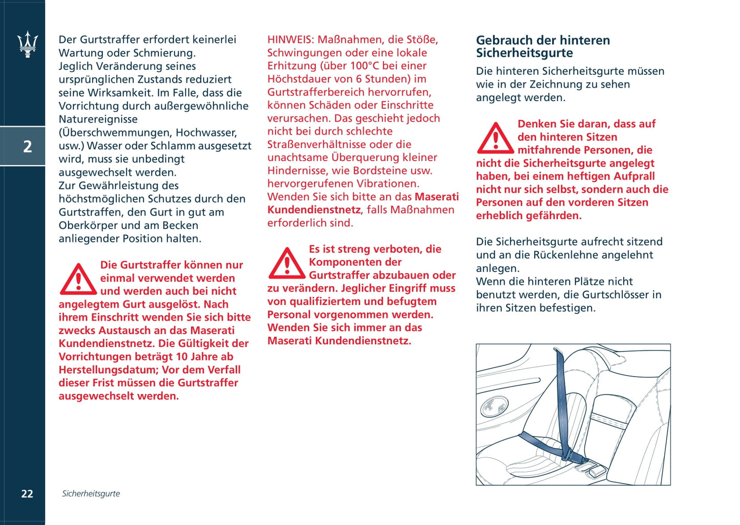 2002-2007 Maserati Coupé Owner's Manual | German