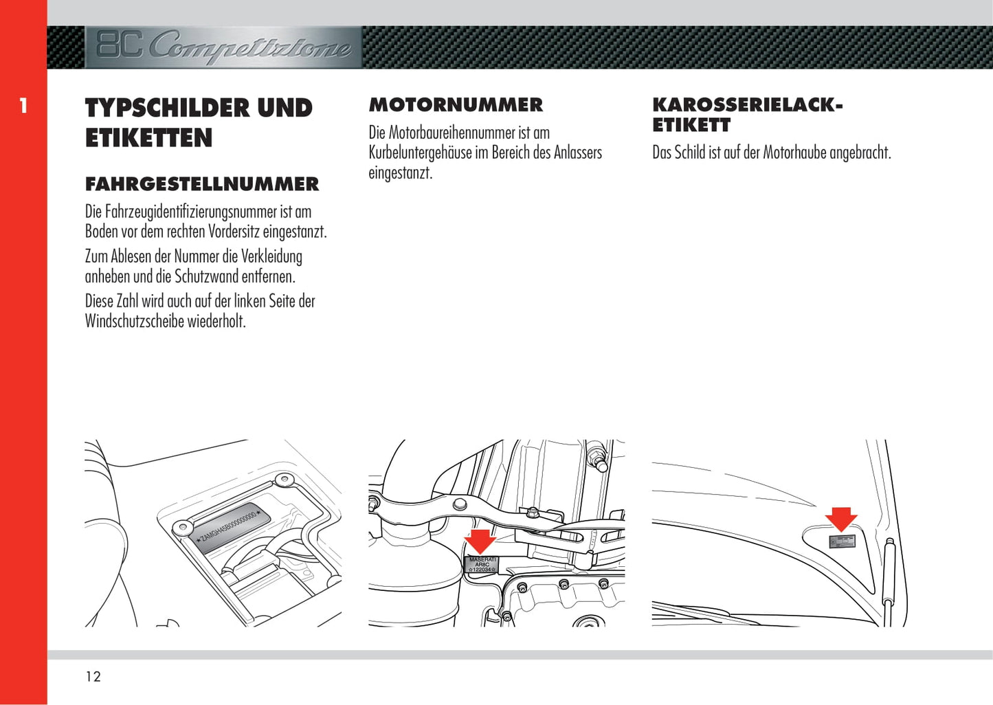 2008 Alfa Romeo 8C Competizione Owner's Manual | German