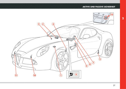 2008 Alfa Romeo 8C Competizione Owner's Manual | German