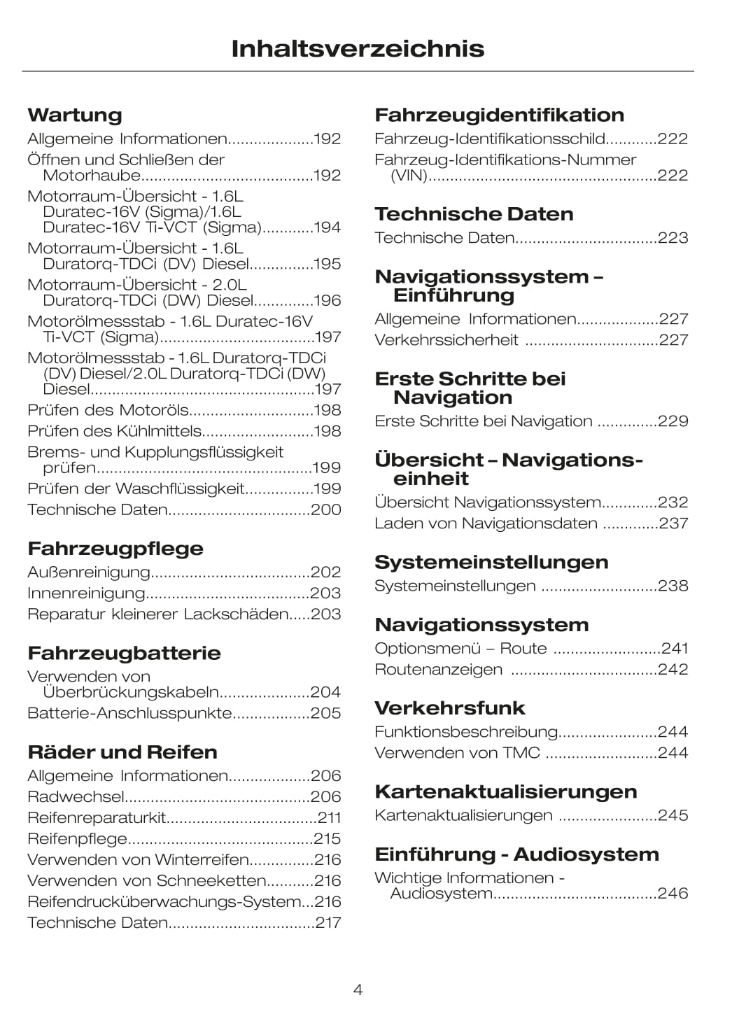 2010 Ford C-Max Bedienungsanleitung | Deutsch