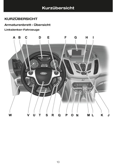 2010 Ford C-Max Bedienungsanleitung | Deutsch