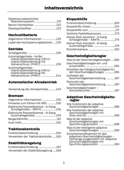 2021 Ford Kuga Owner's Manual | German