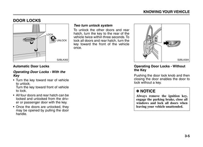 2005-2006 Kia Sorento Bedienungsanleitung | Englisch