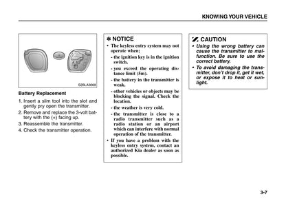 2005-2006 Kia Sorento Bedienungsanleitung | Englisch