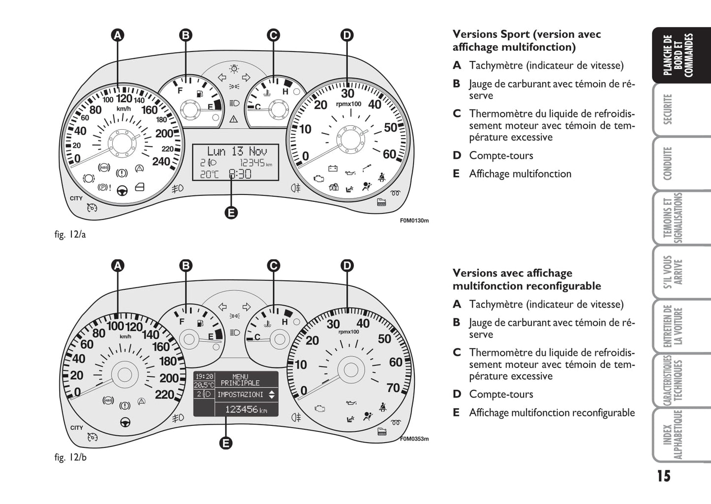 2007-2008 Fiat Grande Punto Bedienungsanleitung | Französisch