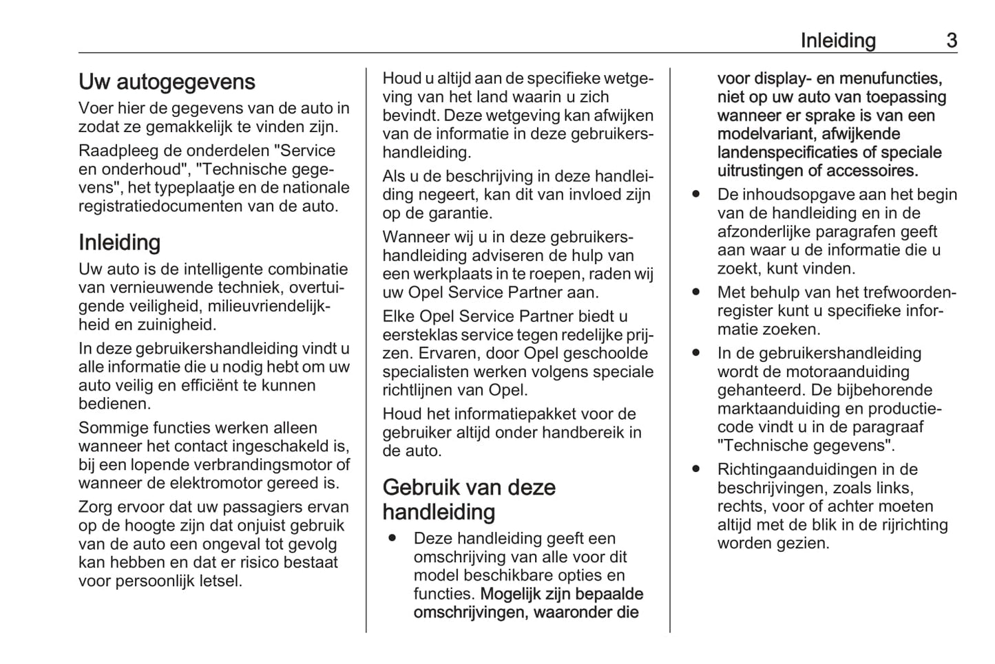 2021 Opel Mokka/Mokka-e Owner's Manual | Dutch