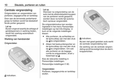 2021 Opel Mokka/Mokka-e Owner's Manual | Dutch