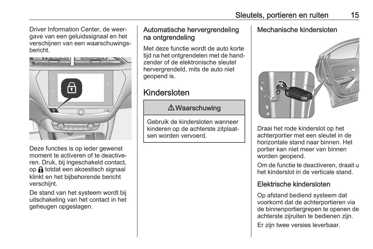 2021 Opel Mokka/Mokka-e Owner's Manual | Dutch