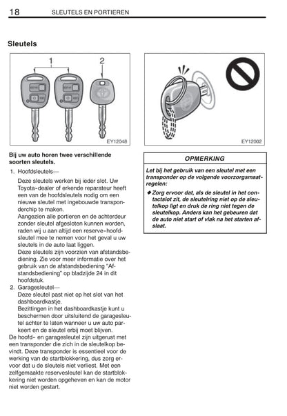 2008-2009 Toyota Land Cruiser 120 Owner's Manual | Dutch