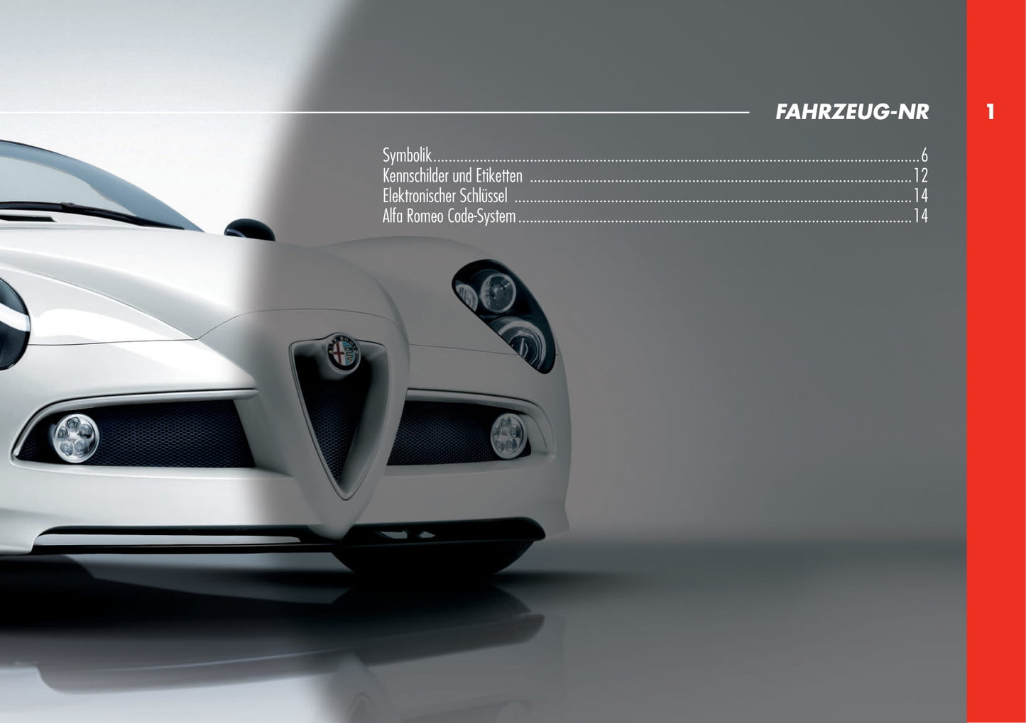 2010 Alfa Romeo 8C Spider Owner's Manual | German