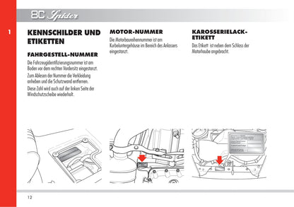 2010 Alfa Romeo 8C Bedienungsanleitung | Deutsch