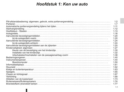 2008-2009 Renault Modus/Grand Modus Owner's Manual | Dutch