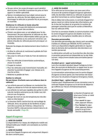 2020-2021 Skoda Octavia Owner's Manual | French