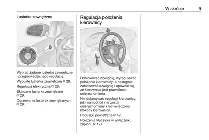 2019 Opel Adam Owner's Manual | Polish