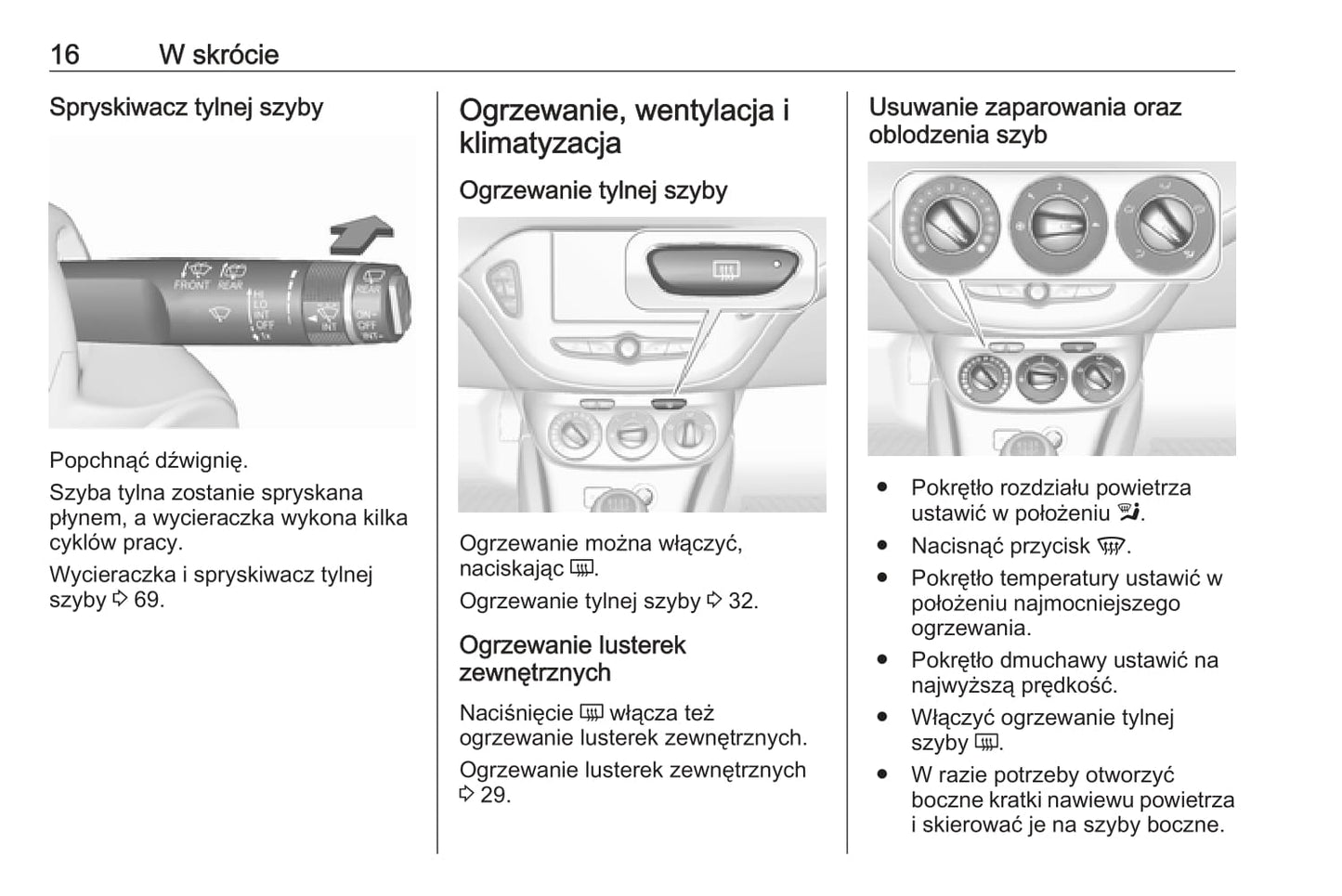 2019 Opel Adam Owner's Manual | Polish