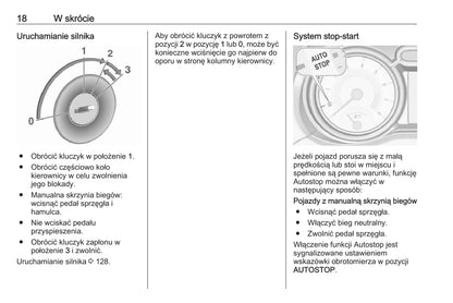 2019 Opel Adam Owner's Manual | Polish