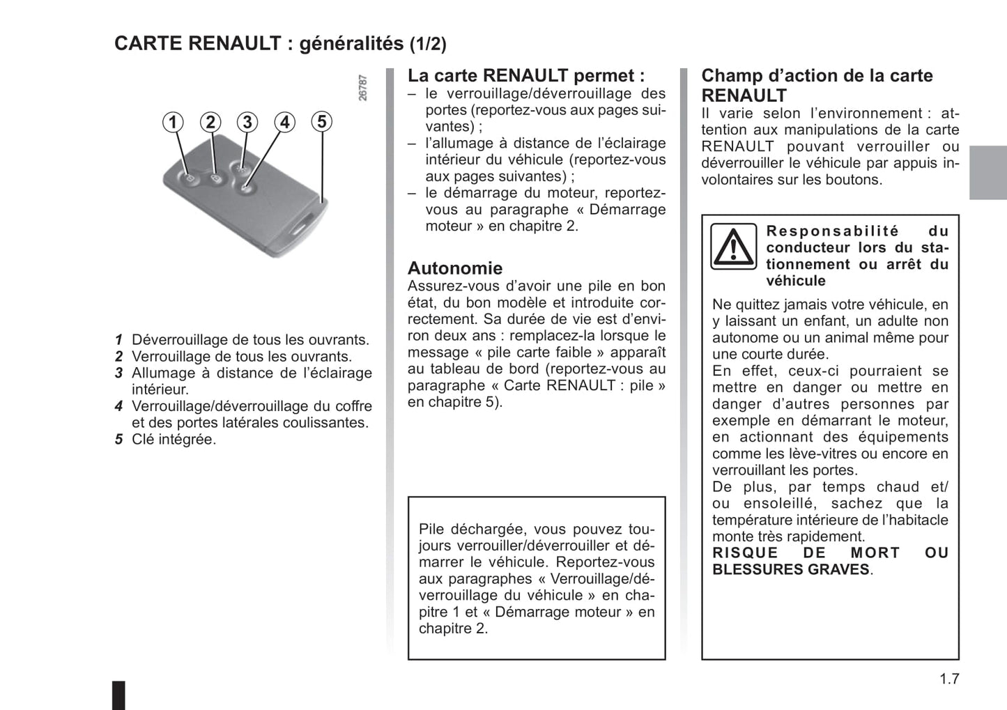 2018-2019 Renault Trafic Bedienungsanleitung | Französisch