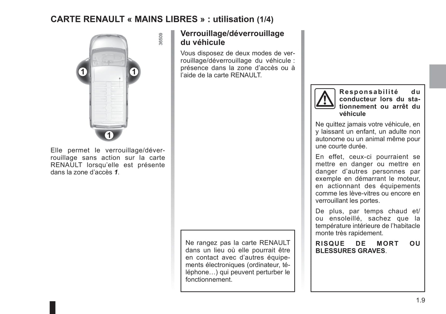 2018-2019 Renault Trafic Bedienungsanleitung | Französisch