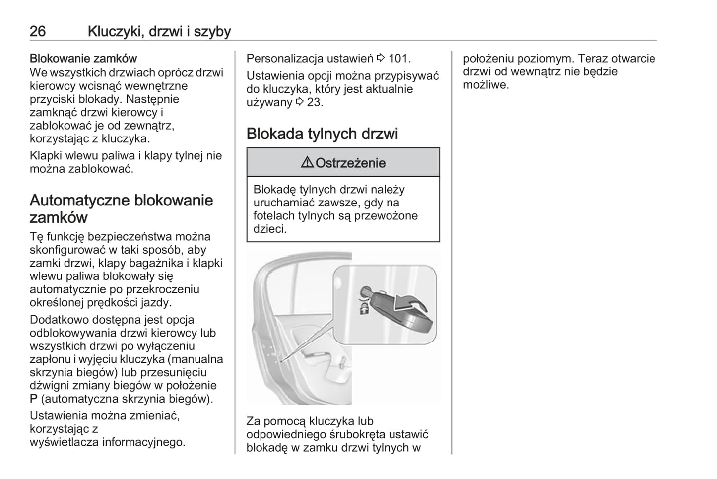 2019 Opel Corsa Bedienungsanleitung | Polnisch